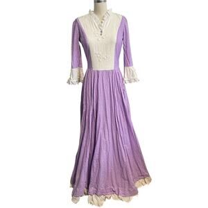 Muto Little Designer 1883 Yellowstone Prairie Costume Lavender Hearts XS
